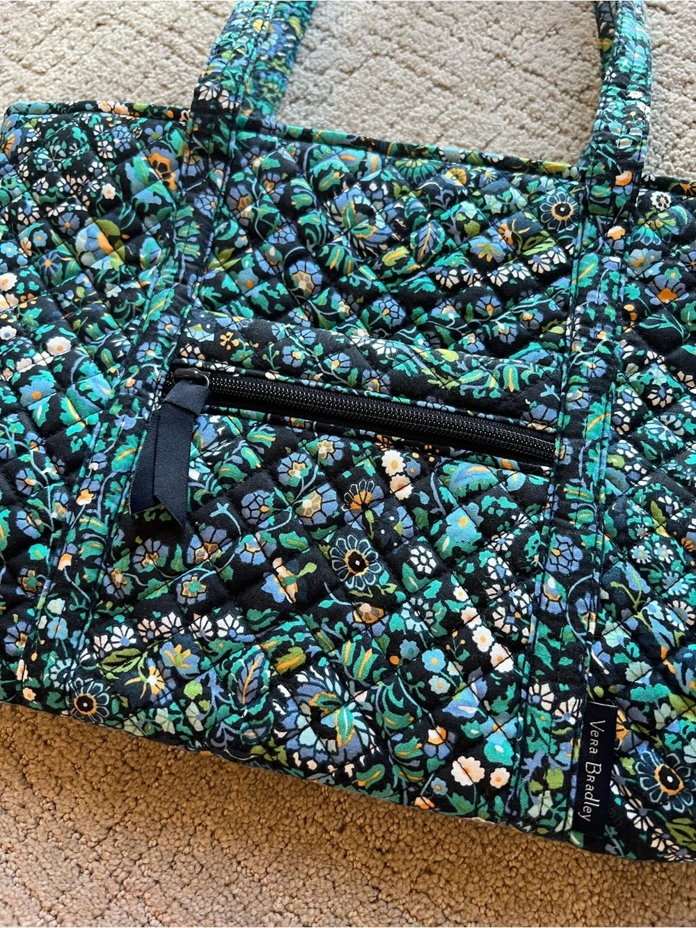 Vera Bradley Houseplant Print Shoulder Tote